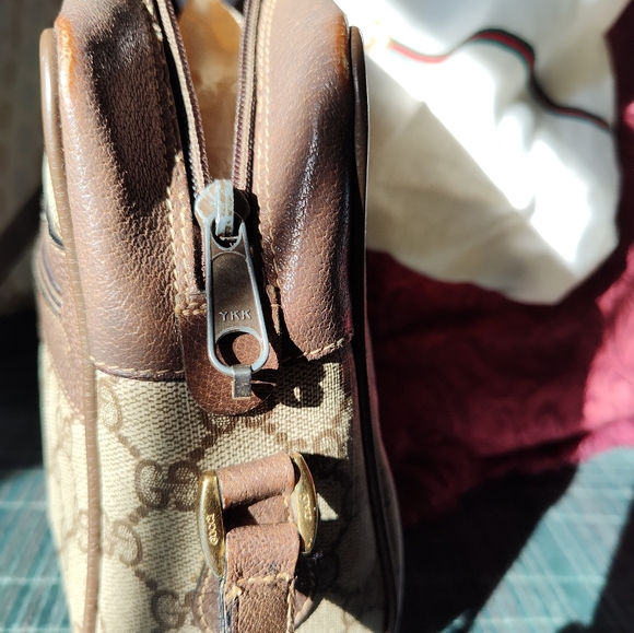 Vintage Gucci Sherry Line Brown Leather Ophidia Shoulder Bag - Picture 4 of 4